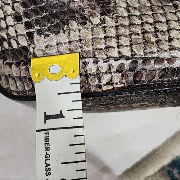 Stuart Weitzman Snakeskin Print Leather Block Heel Round Toe Pumps Heels 8.5‎ - Picture 10 of 10